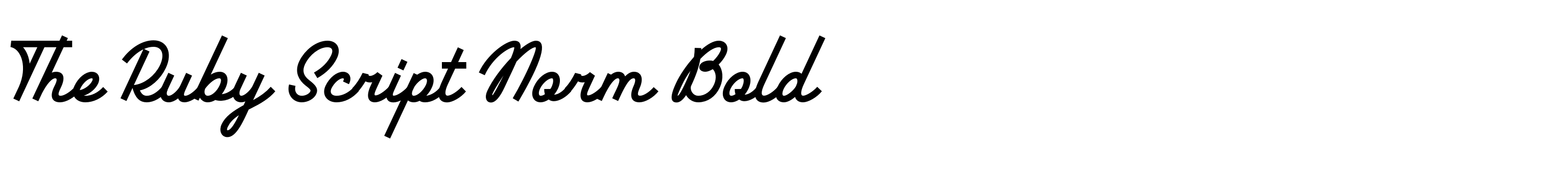 The Ruby Script Norm Bold